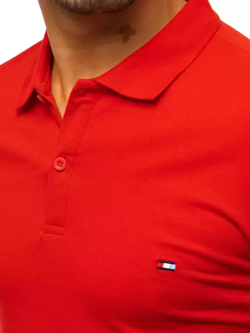 Koszulka polo męska czerwona Dstreet PX0331