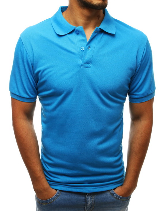 Koszulka polo męska niebieska Dstreet PX0205