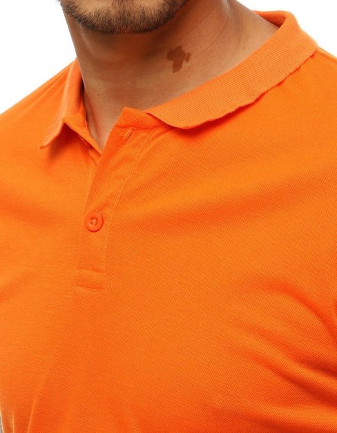 Koszulka polo męska pomarańczowa Dstreet PX0313