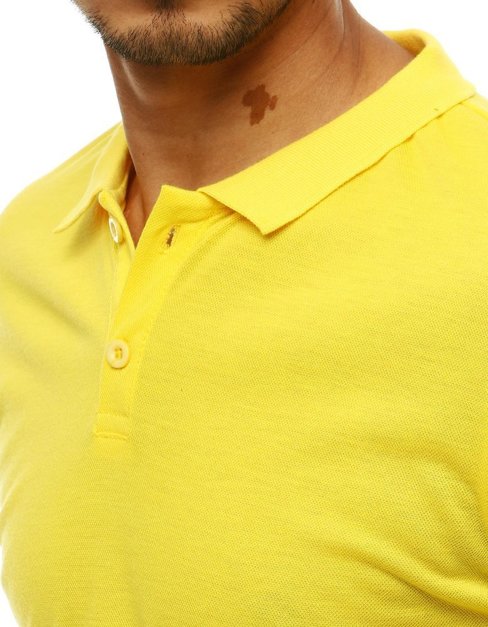 Koszulka polo męska żółta Dstreet PX0314