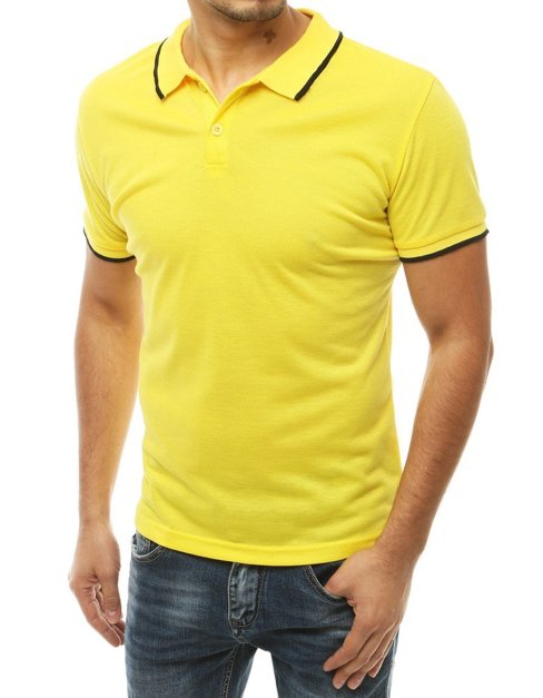 Koszulka polo męska żółta Dstreet PX0315