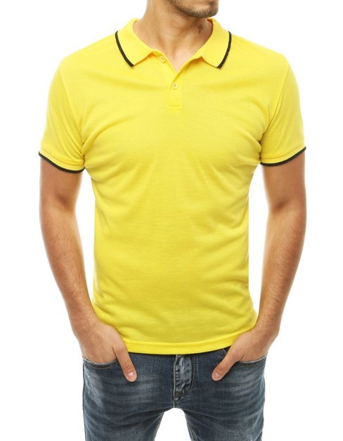 Koszulka polo męska żółta Dstreet PX0315