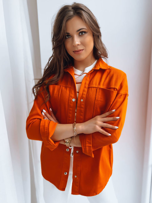Kurtka koszulowa damska CALIFORNICATION pomarańczowa Dstreet TY3523