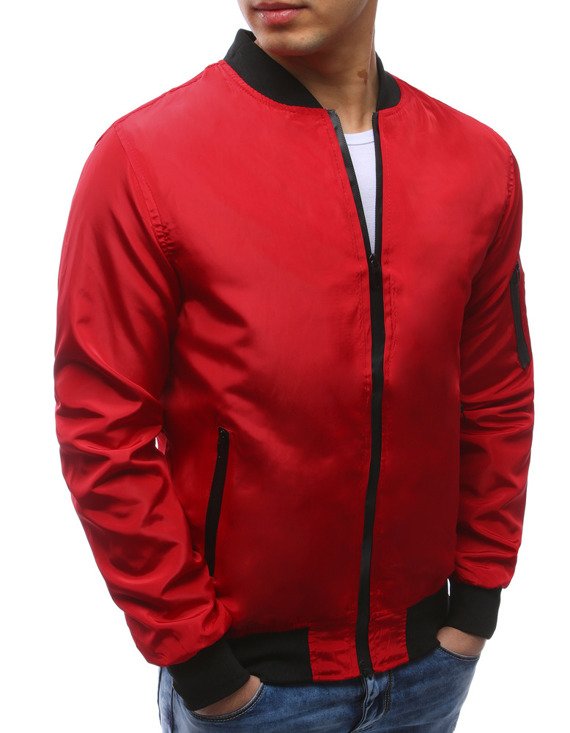 Kurtka męska bomber jacket czerwona Dstreet TX2170