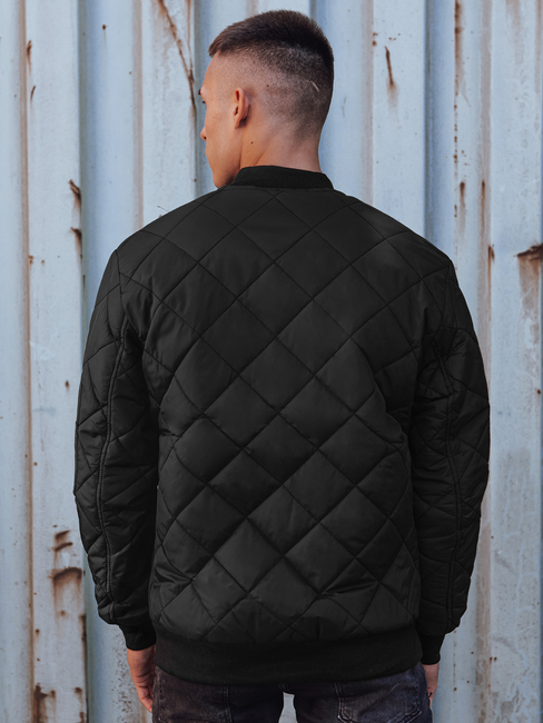 Kurtka męska pikowana bomber jacket czarna TX4847