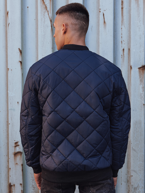 Kurtka męska pikowana bomber jacket granatowa TX4849