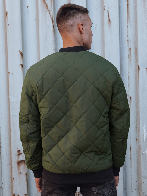 Kurtka męska pikowana bomber jacket zielona TX4848