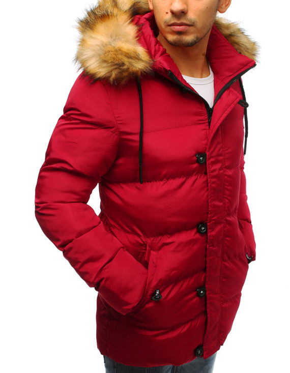 Kurtka męska zimowa pikowana czerwona Dstreet TX2516