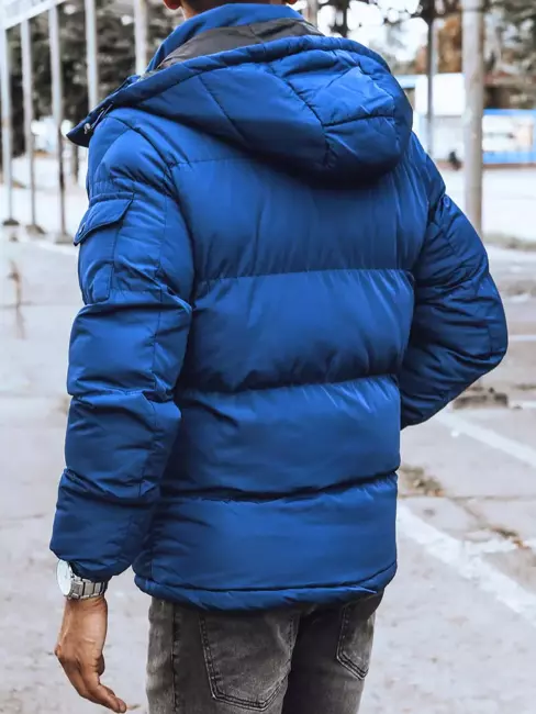 Kurtka męska zimowa pikowana niebieska Dstreet TX4262