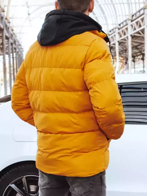 Kurtka męska zimowa pikowana żółta Dstreet TX4293