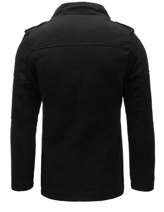 Płaszcz męski czarny Dstreet CX0399