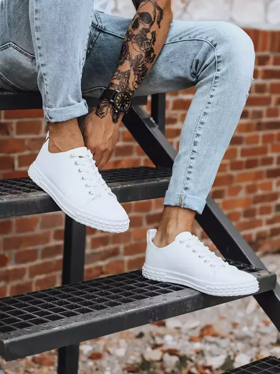 Sneakersy męskie białe Dstreet ZX0218