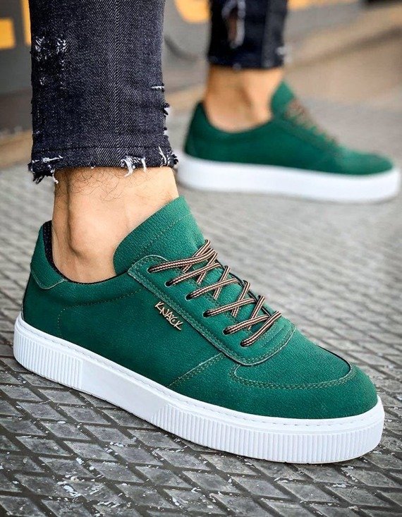 Sneakersy męskie zielone Dstreet ZX0152