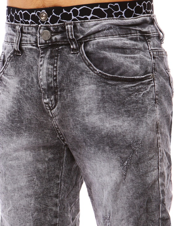 Spodenki jeansowe męskie czarne Dstreet SX0813