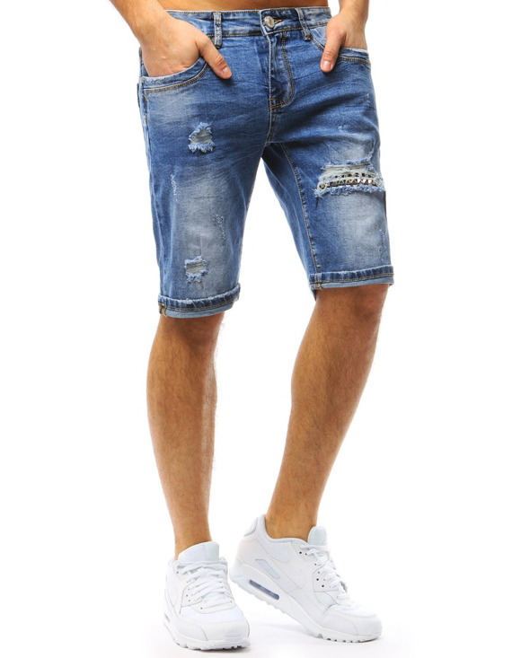 Spodenki jeansowe męskie niebieskie Dstreet SX0757