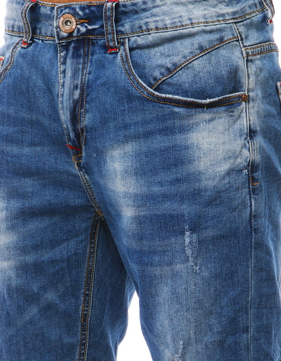 Spodenki jeansowe męskie niebieskie Dstreet SX0782
