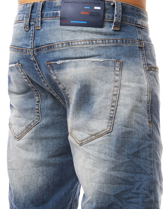 Spodenki jeansowe męskie niebieskie Dstreet SX0803