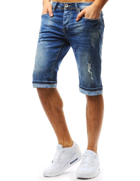 Spodenki jeansowe męskie niebieskie SX0716