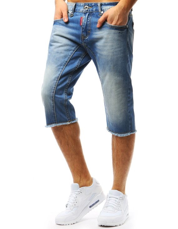 Spodenki jeansowe męskie niebieskie SX0720