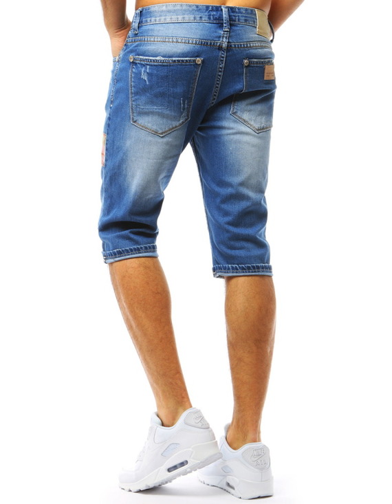 Spodenki jeansowe męskie niebieskie SX0756