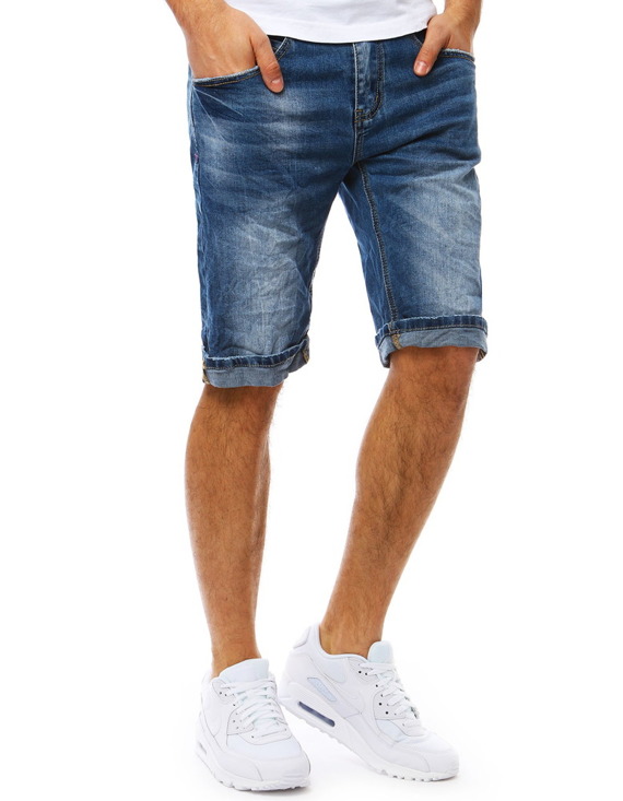 Spodenki jeansowe męskie niebieskie SX0812