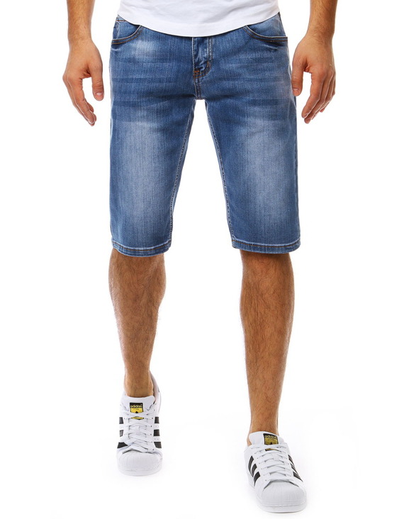 Spodenki jeansowe męskie niebieskie SX0818