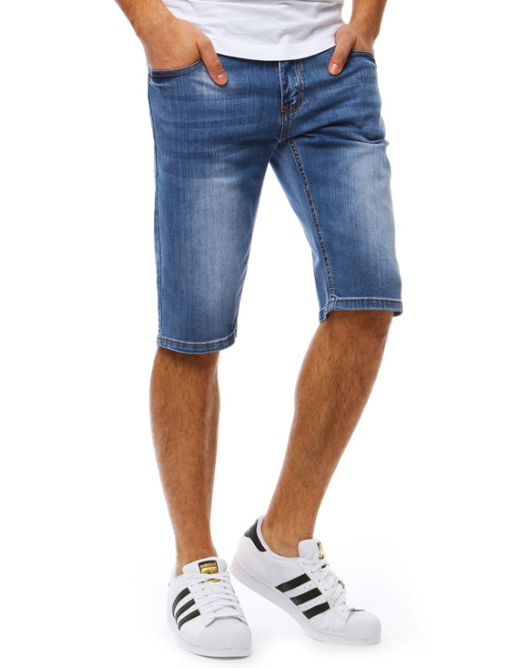 Spodenki jeansowe męskie niebieskie SX0818
