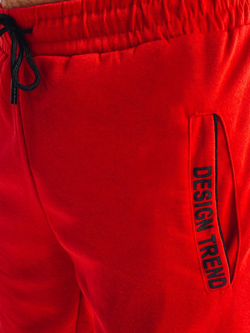 Spodenki męskie dresowe czerwone Dstreet SX2222