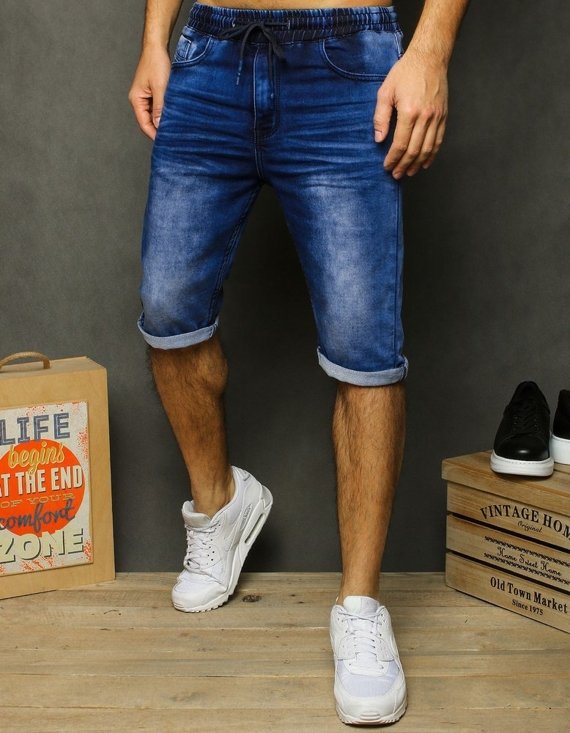 Spodenki męskie jeansowe niebieskie Dstreet SX1210