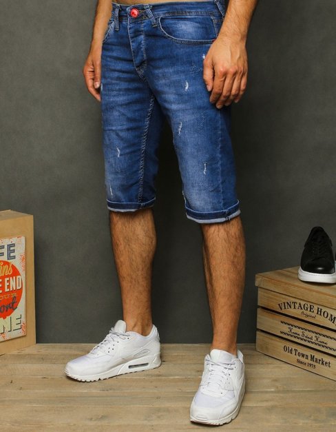 Spodenki męskie jeansowe niebieskie Dstreet SX1246