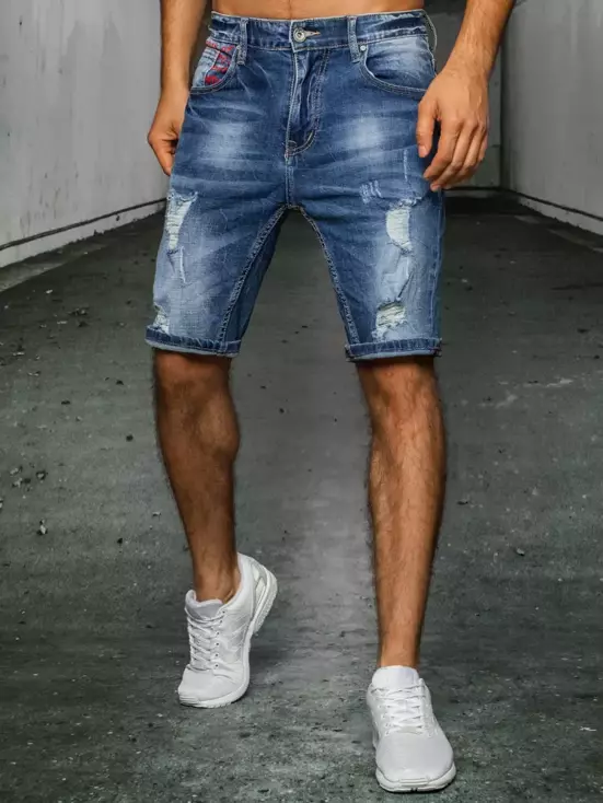 Spodenki męskie jeansowe niebieskie Dstreet SX1260