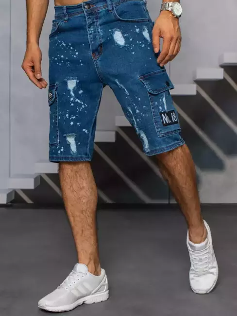 Spodenki męskie jeansowe niebieskie Dstreet SX1504