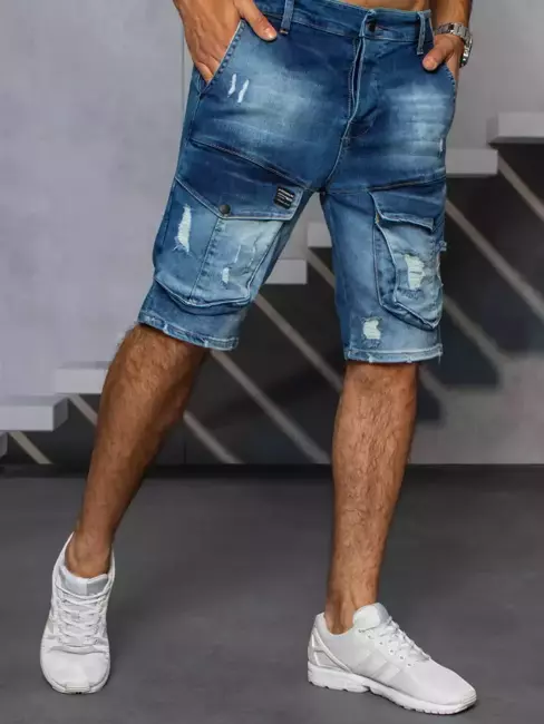 Spodenki męskie jeansowe niebieskie Dstreet SX1505