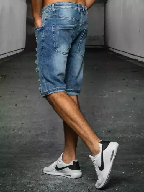 Spodenki męskie jeansowe niebieskie Dstreet SX1516