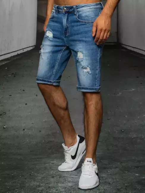 Spodenki męskie jeansowe niebieskie Dstreet SX1520