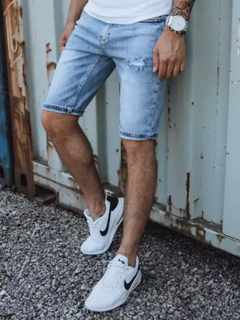 Spodenki męskie jeansowe niebieskie Dstreet SX2136