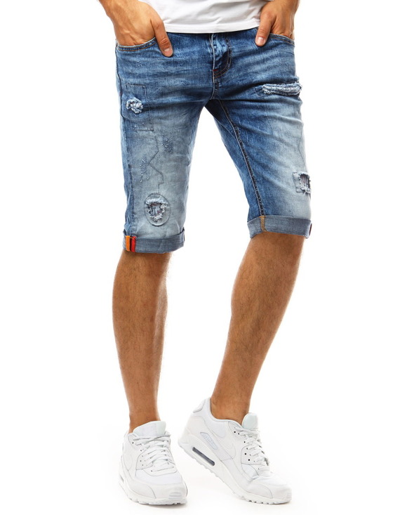 Spodenki męskie jeansowe niebieskie SX1003