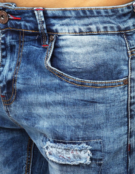 Spodenki męskie jeansowe niebieskie SX1003