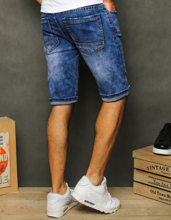 Spodenki męskie jeansowe niebieskie SX1069