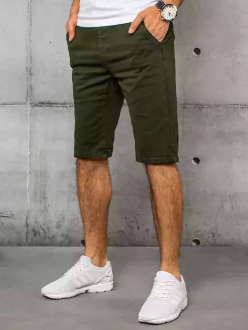 Spodenki męskie jeansowe zielone Dstreet SX1440