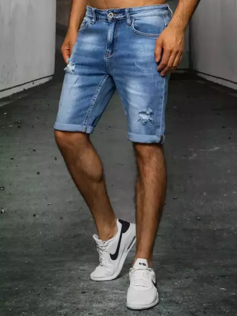 Spodenki męskie niebieskie jeansowe Dstreet SX1515