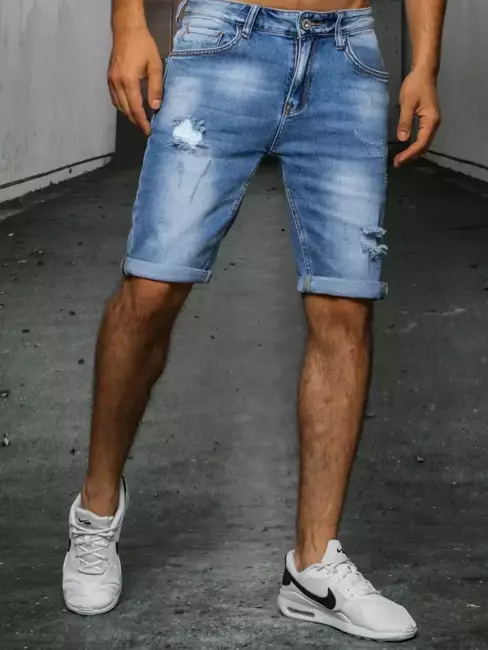 Spodenki męskie niebieskie jeansowe Dstreet SX1515