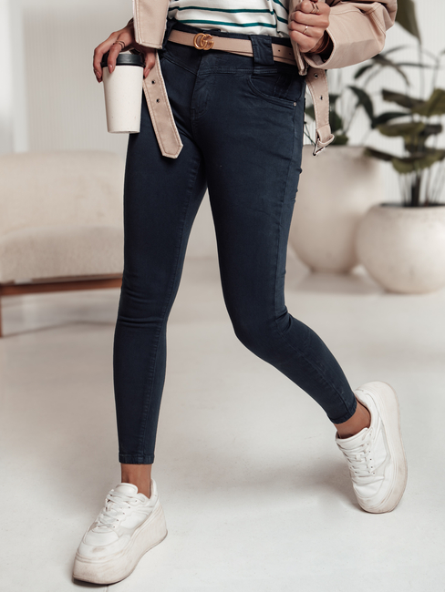 Spodnie damskie STYLELIFT skinny jeans niebieskie Dstreet UY2201