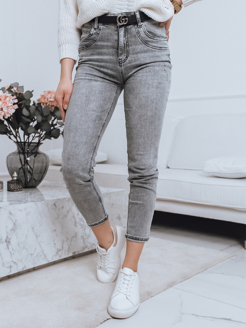 Spodnie damskie VENICE jeansowe szare Dstreet UY1156