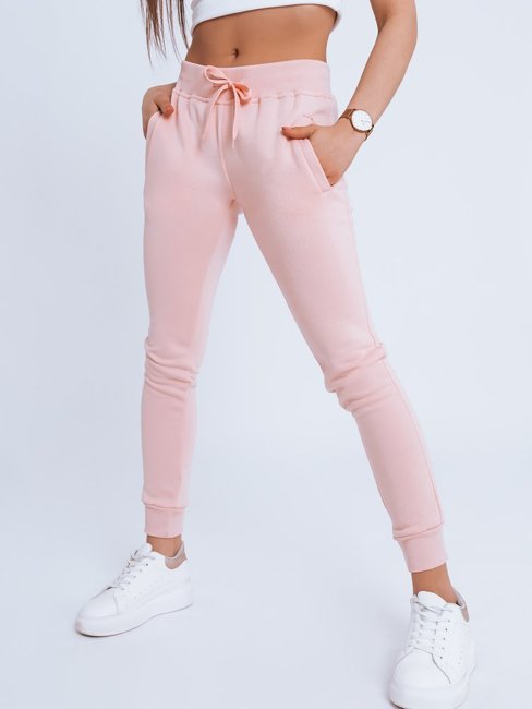 Spodnie damskie dresowe FITS różowe Dstreet UY0763