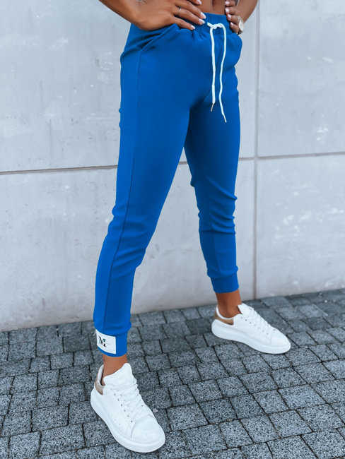 Spodnie damskie dresowe MACHI niebieskie Dstreet UY1634