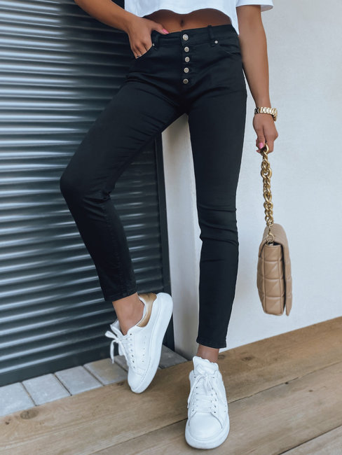Spodnie damskie jeansowe ALISHA czarne Dstreet UY1328