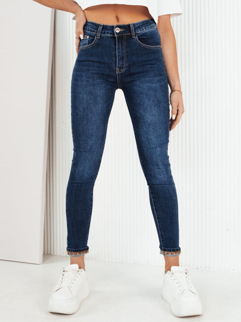 Spodnie damskie jeansowe AUBRIS niebieskie Dstreet UY1962
