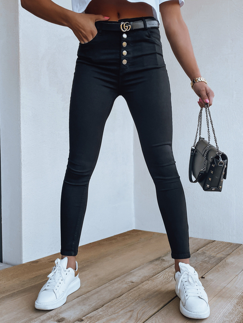 Spodnie damskie jeansowe CLARI czarne Dstreet UY1288