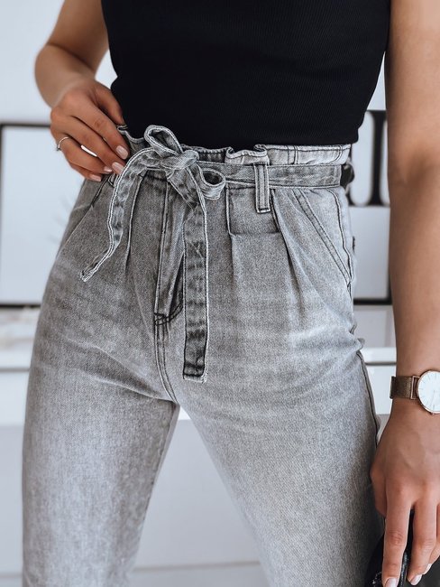 Spodnie damskie jeansowe DELIA szare Dstreet UY0874